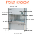 Laboratory steel fume hood gas extractor